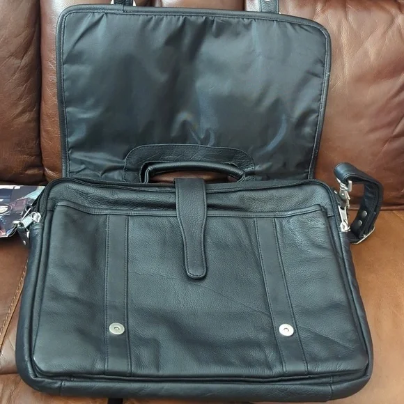 Canyon Outback Leather Goods, Inc. Unisex Leather Briefcase - Picture 6 of 7